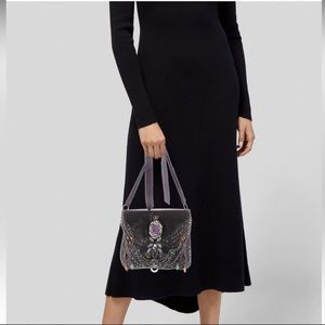 Valentino grey silk purse